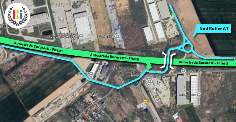 Giurgiu Teren Industrial Hale  A1 Bolintin Deal  Bucuresti-Pitesti Km 25